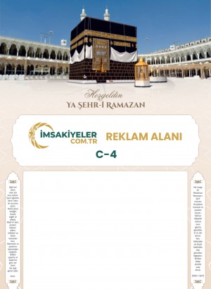250 Al 200 Bizden! C-4 Kabe Temalı Kampanyalı İmsakiye (Toplam 450 Adet)
